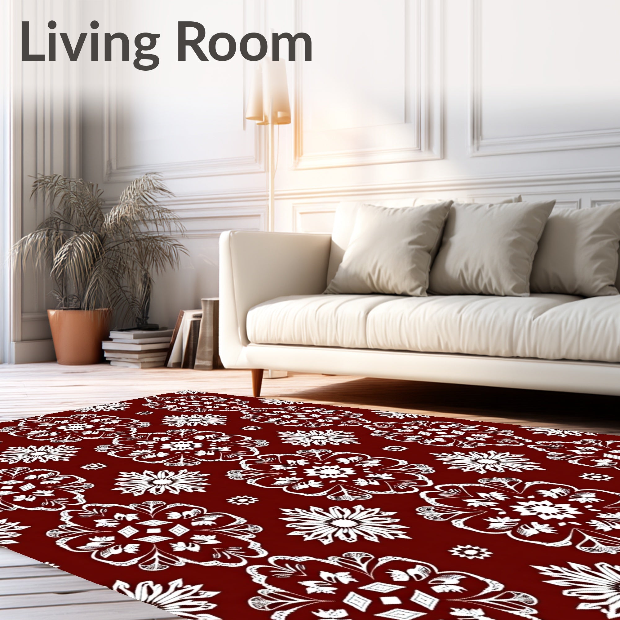 Classic Floral Medallion Pattern Rug