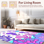 Playful Sea Creatures Coral Pattern Rug