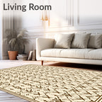 Intricate Medieval Inspired Line Art Rug