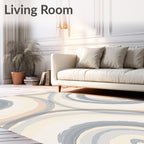 Soft Abstract Swirls Pattern Rug