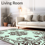 Ornate Paisley Floral Motif Rug