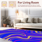 Bold Wavy Swirl Pattern Rug