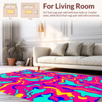 Groovy Abstract Blob Pattern Rug