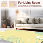 Abstract Floral Sketch Pattern Rug