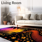 Forest Path Autumn Leaves Rug