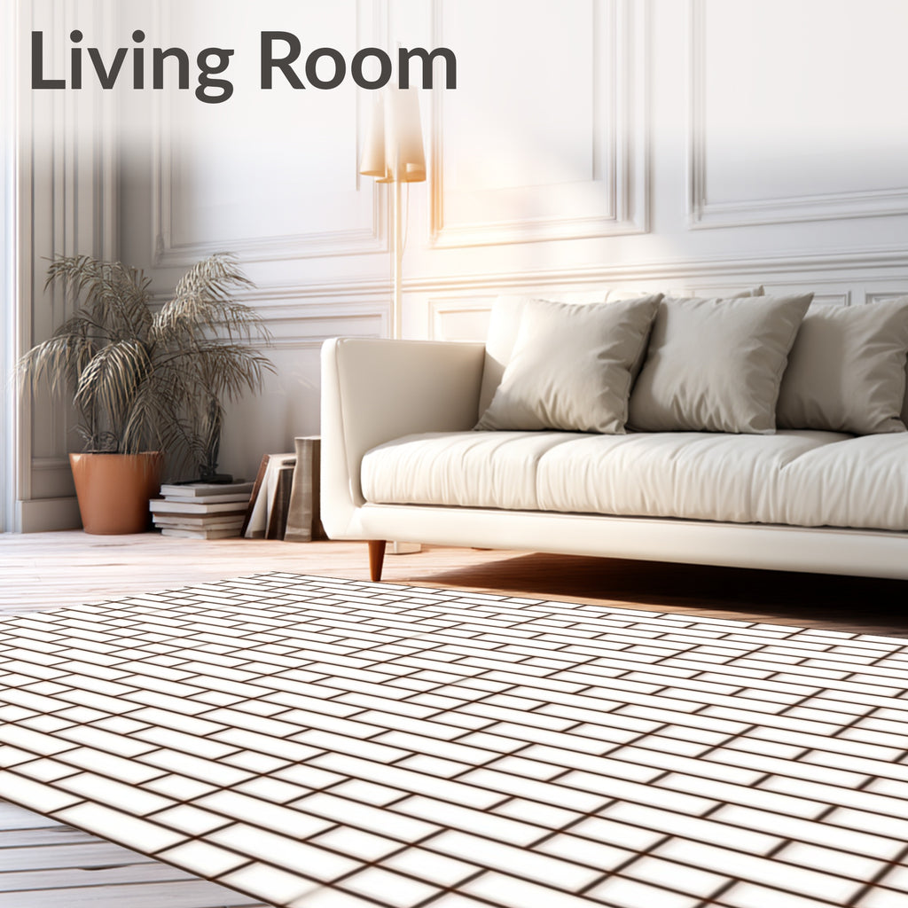 Minimalist Brick Pattern Rug