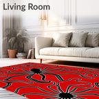 Bold Spiders With Flowing Lines Rug