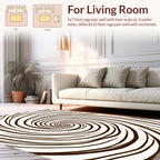Abstract Swirl Pattern Rug