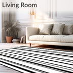 Bold Vertical Stripe Pattern Rug