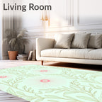 Botanical Floral Bloom Pattern Rug