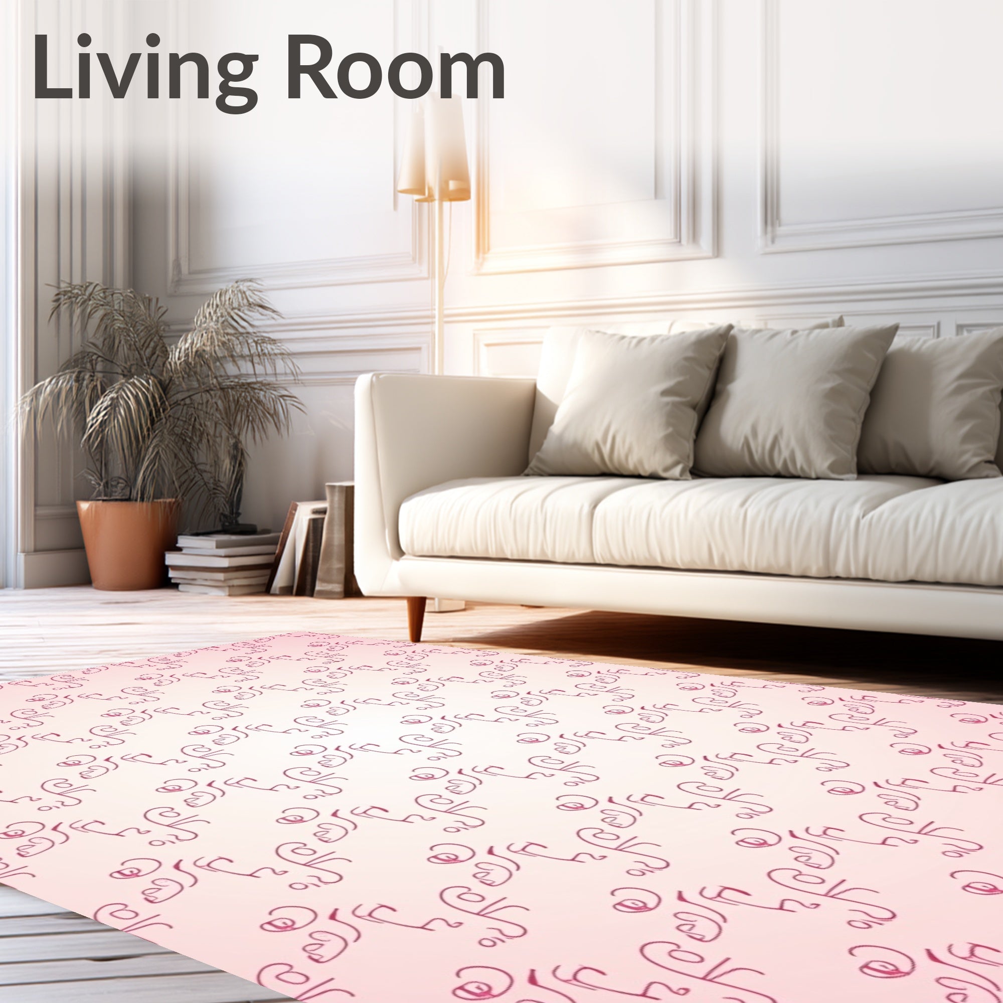 Delicate Figure Abstract Pattern Rug