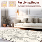 Leafy Branch Outline Design Rug