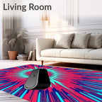 Bursting With Color Abstract Pattern Rug
