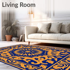 Royal Floral Motif Pattern Rug