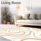 Soft Swirl Pattern For Area Decor Rug