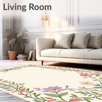 Vining Floral Nature Patterned Rug