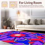 Vibrant Floral Mandala Design Rug