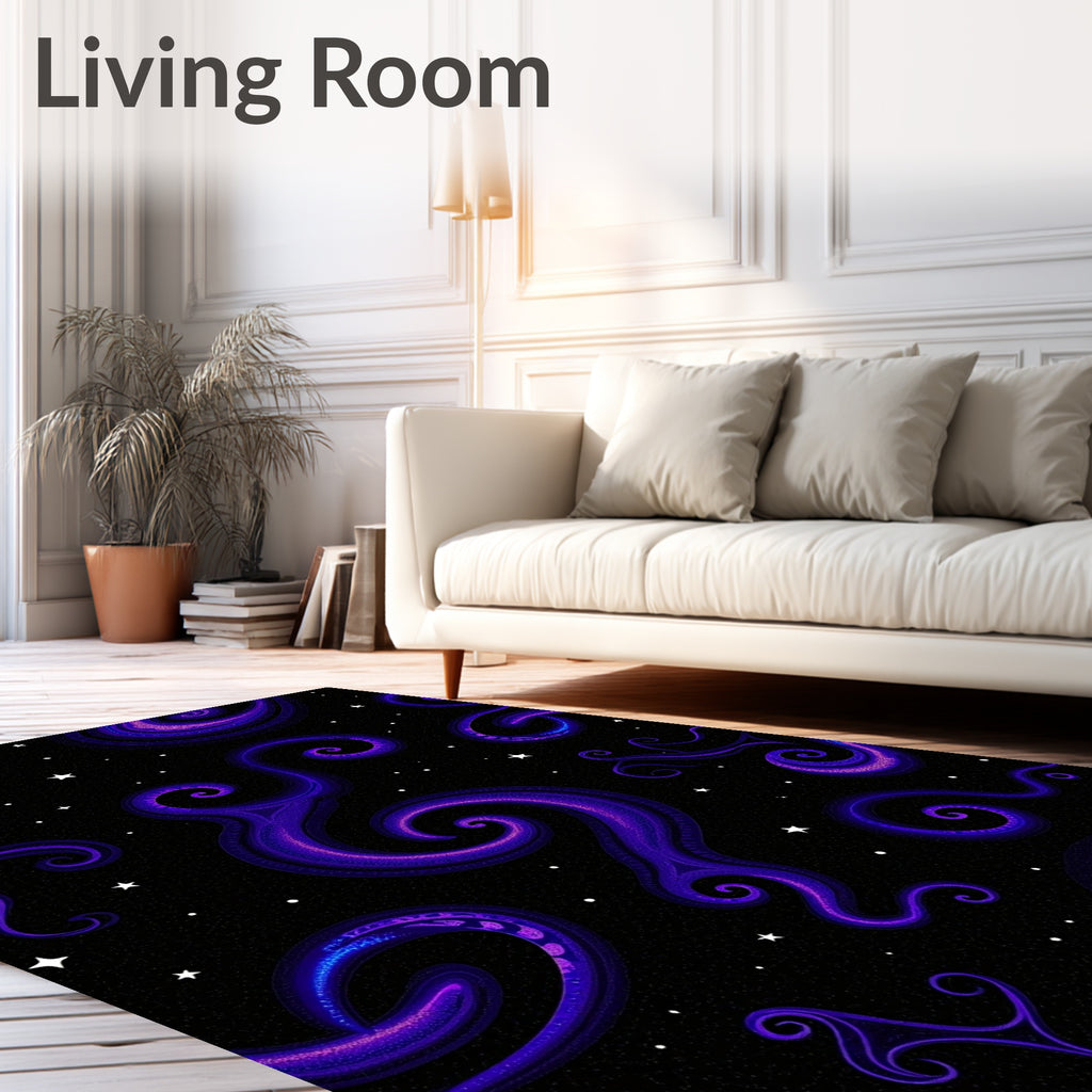 Swirling Galaxy Pattern Rug