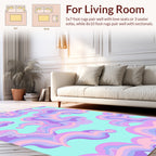 Pastel Swirl Cloud Pattern Rug