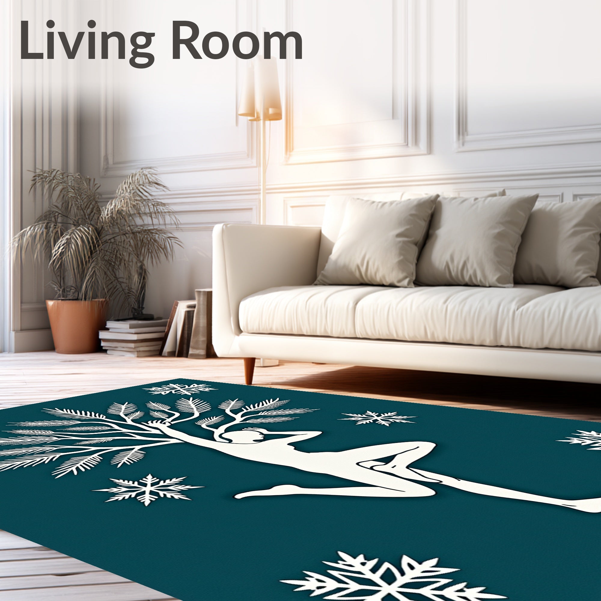 The Dancer Tree Snowflake Design Rug