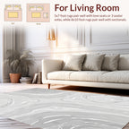 Marble Swirl Abstract Design Rug