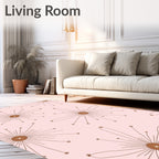 Dandelion Seed Abstract Pattern Rug