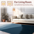 Misty Mountain Range Silhouette Rug