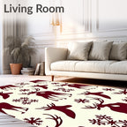 Reindeerflake Pattern Design Rug