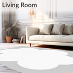 Abstract Cloud Shape Rug
