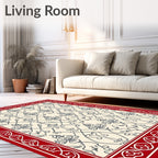 Classic Red Decorative Pattern Rug