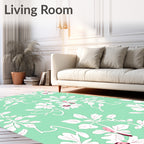 Charming Floral Branches Pattern Rug