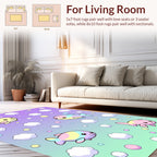 Pastel Fish Cloud Pattern Design Rug
