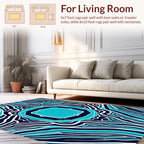 Marine Swirl Abstract Vibrant Rug