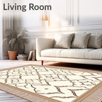 Charming Scrollwork with Repeating Motif Design Rug