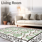 Vintage Floral Vine Pattern Rug