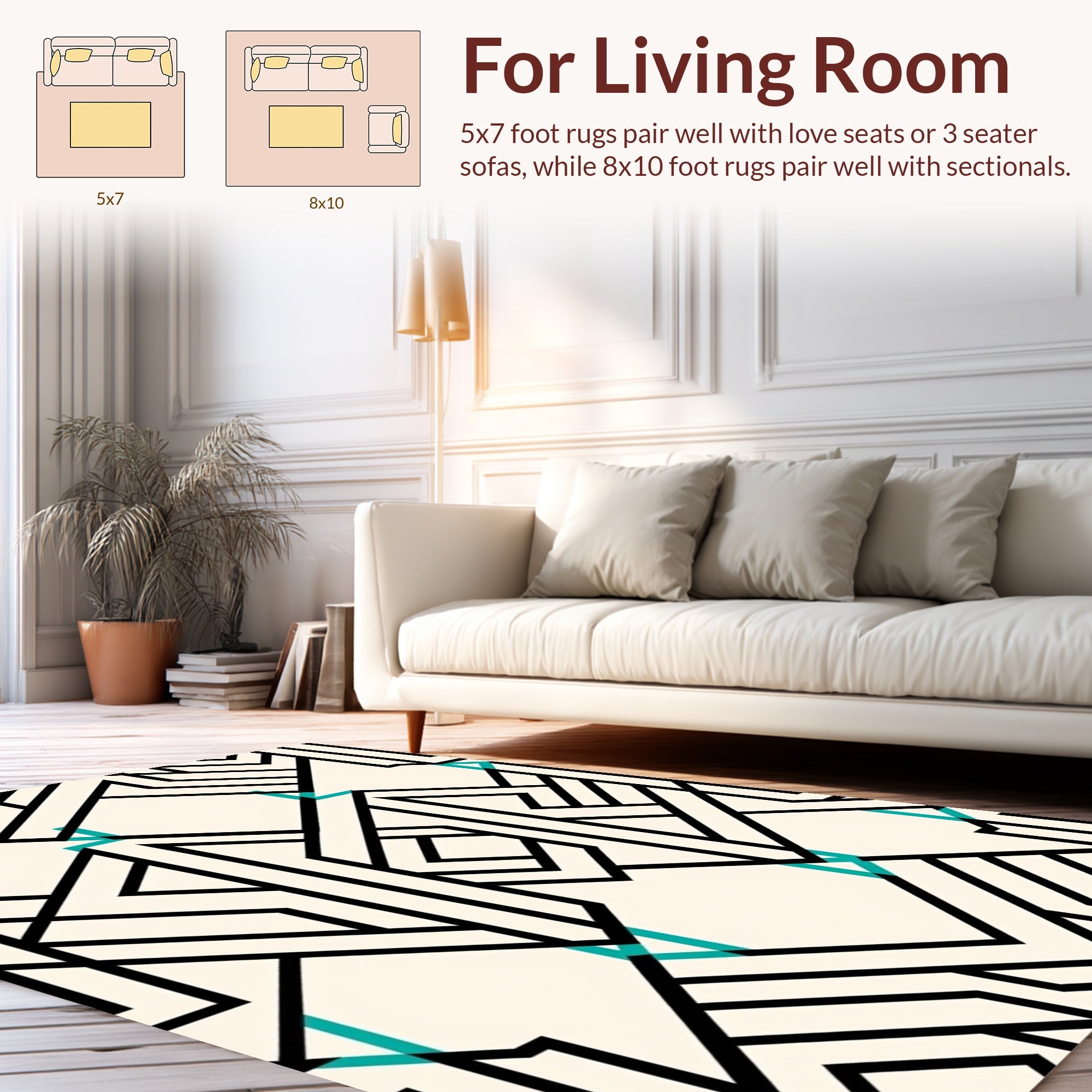 Geometric Abstract Style Rug