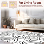 Abstract Flowing Contour Pattern Rug