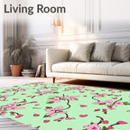 Blooming Branches Hearts Design Rug
