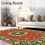 Classic Floral Sunburst Kilim Pattern Rug