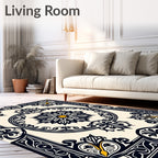 Ornate Floral and Scrollwork Rug