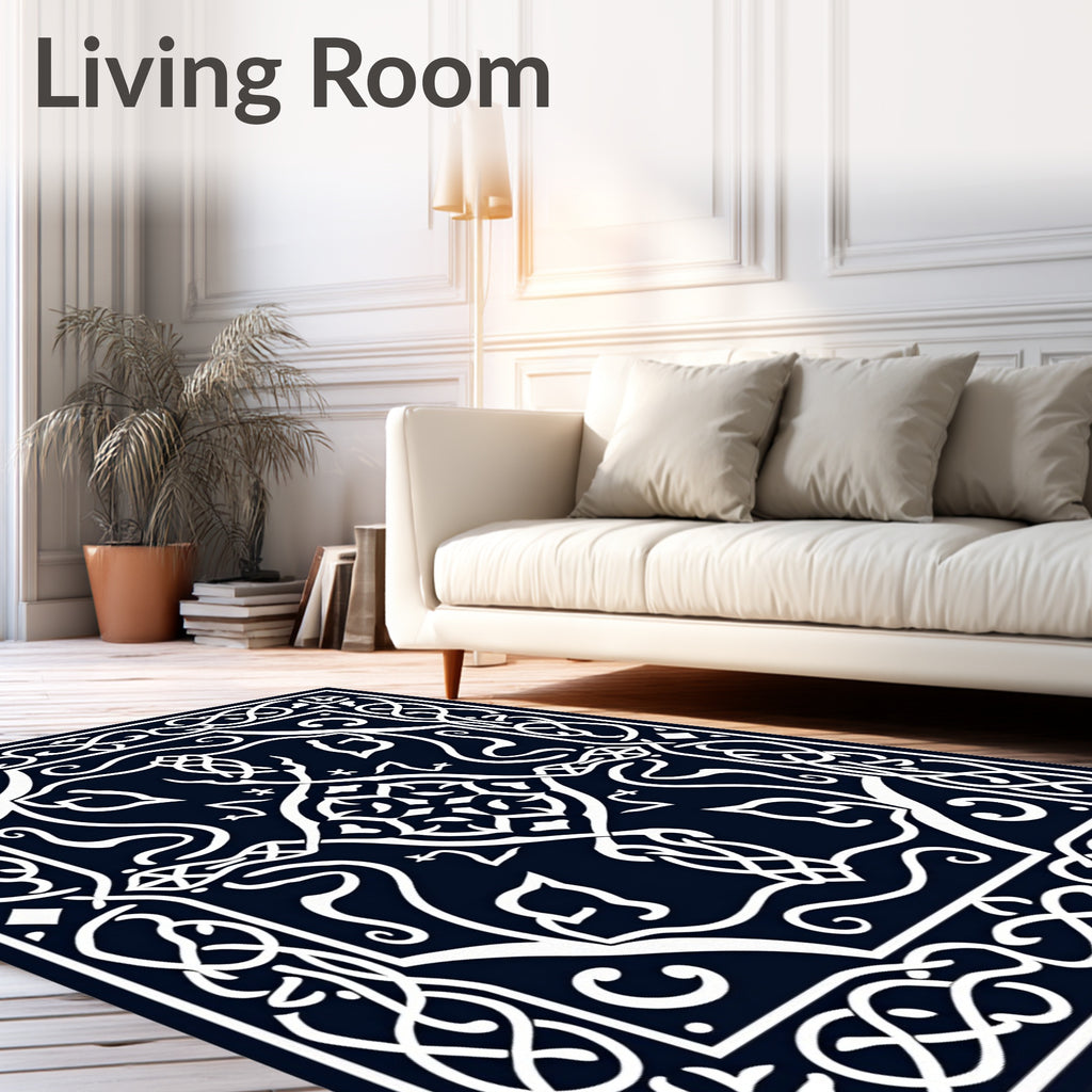 Intricate Celtic Knot Inspired Design Rug