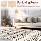 Musical Notes Seamless Pattern Rug