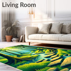 Enchanted Forest Stepping Stones Pattern Rug