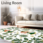Whimsical Fairy Forest Pattern Rug