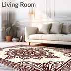 Elegant Classic Mandala Floral Design Rug