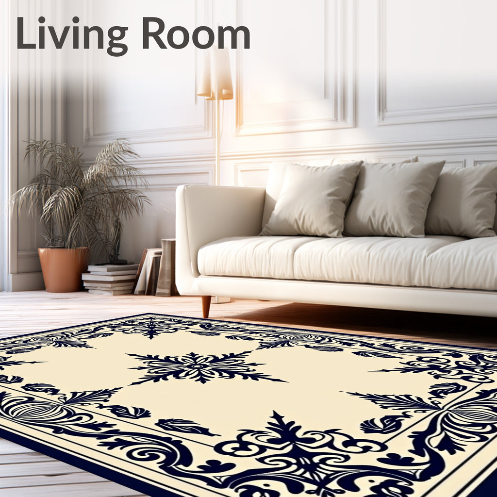 Ornate Floral Classic Pattern Rug
