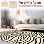 Bold Organic Wavy Lined Pattern Rug