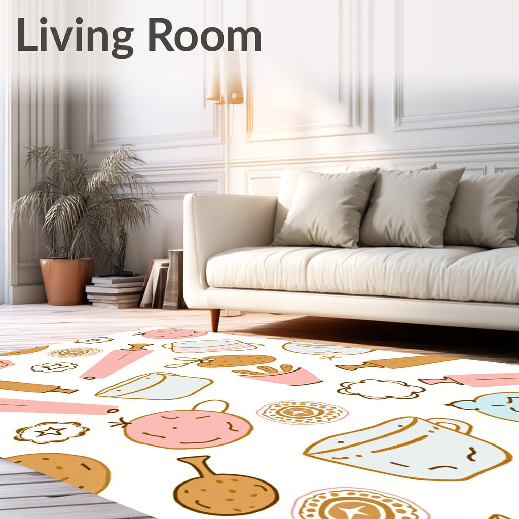 Whimsical Baking Pattern Delightful Design Rug