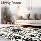 Floral Scrollwork Pattern Rug