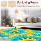 Bold Floral Nature Pattern Design Rug